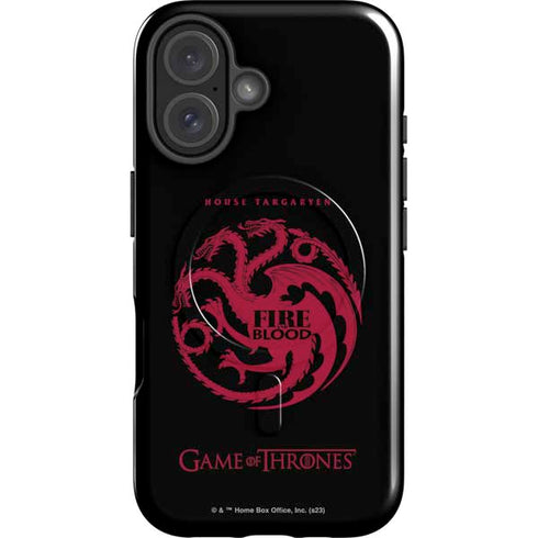 Game of Thrones: House Targaryen iPhone 16 Plus Magsafe Impact Case